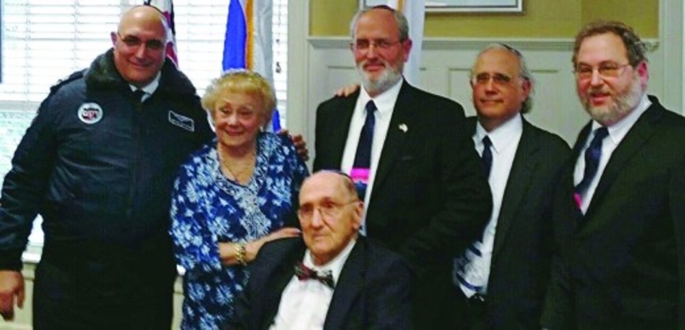 Left to right, Rabbi Eli Perlman, Muriel Perlman, Cantor Dr. Ivan Perlman, Rabbi Richard Perlman,  Cantor Emanuel Perlman and Cantor Josh Perlman. /Rabbi Richard Perlman